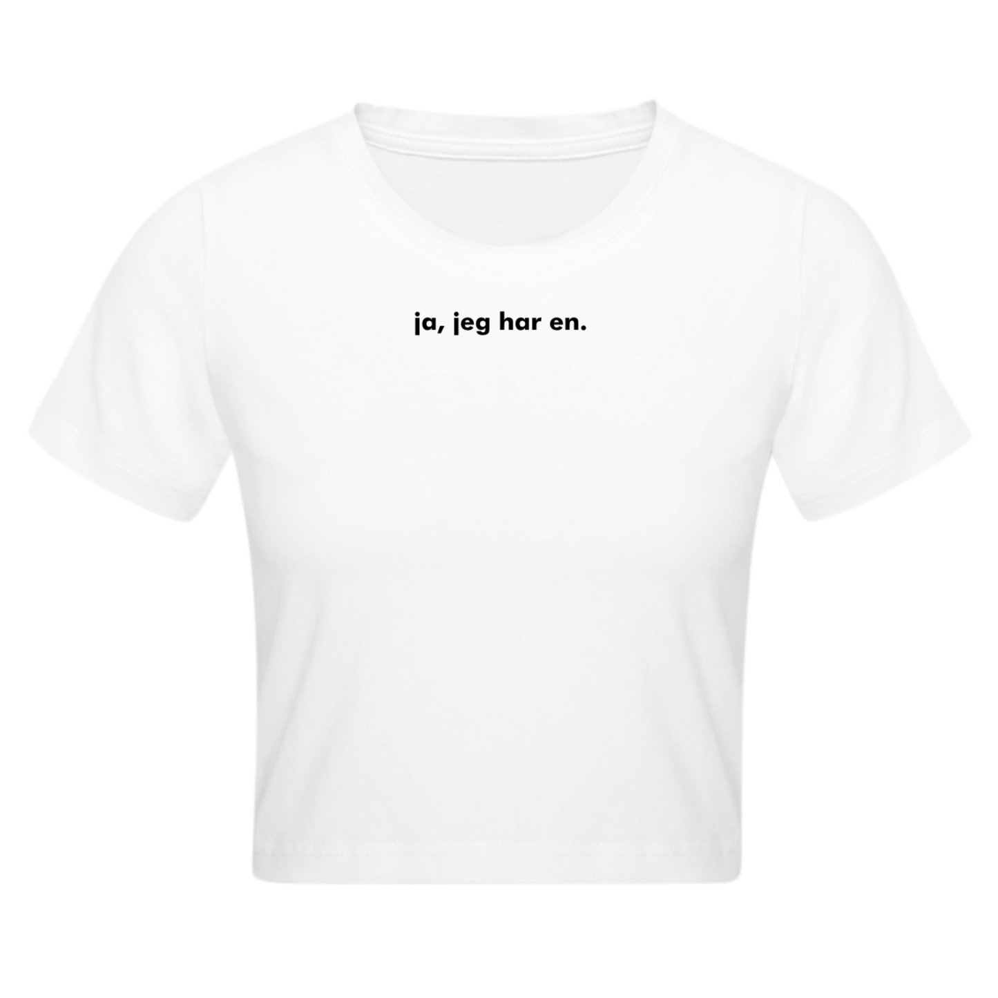 Of cropped tee