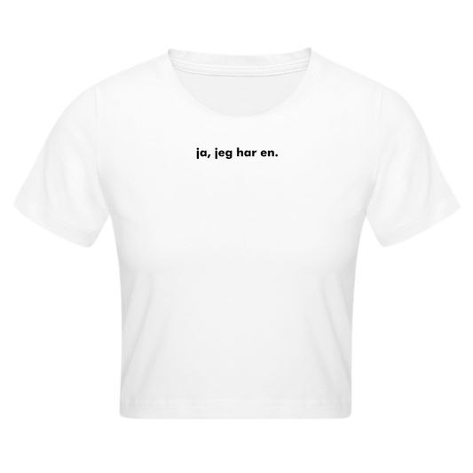 Of cropped tee